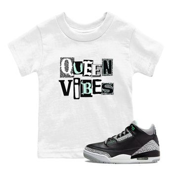 Queen Vibes SNRT Sneaker Tees Kids - Air Jordan 3 Green Glow - SNRT Sneaker Tee