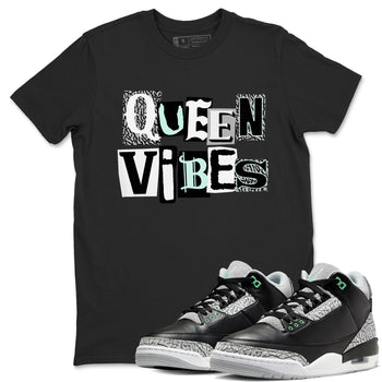 Queen Vibes SNRT Sneaker Tees - Air Jordan 3 Green Glow - SNRT Sneaker Tee