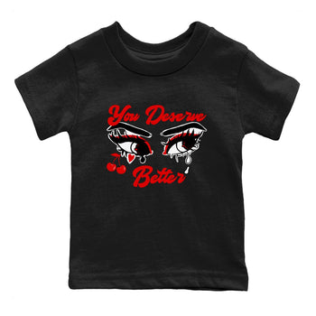 11s Bred Velvet shirts to match jordans You Deserve Better sneaker match tees Air Jordan 11 Retro Bred Velvet match shoes to clothes SNRT Sneaker Tees Youth Baby Black 2 tee