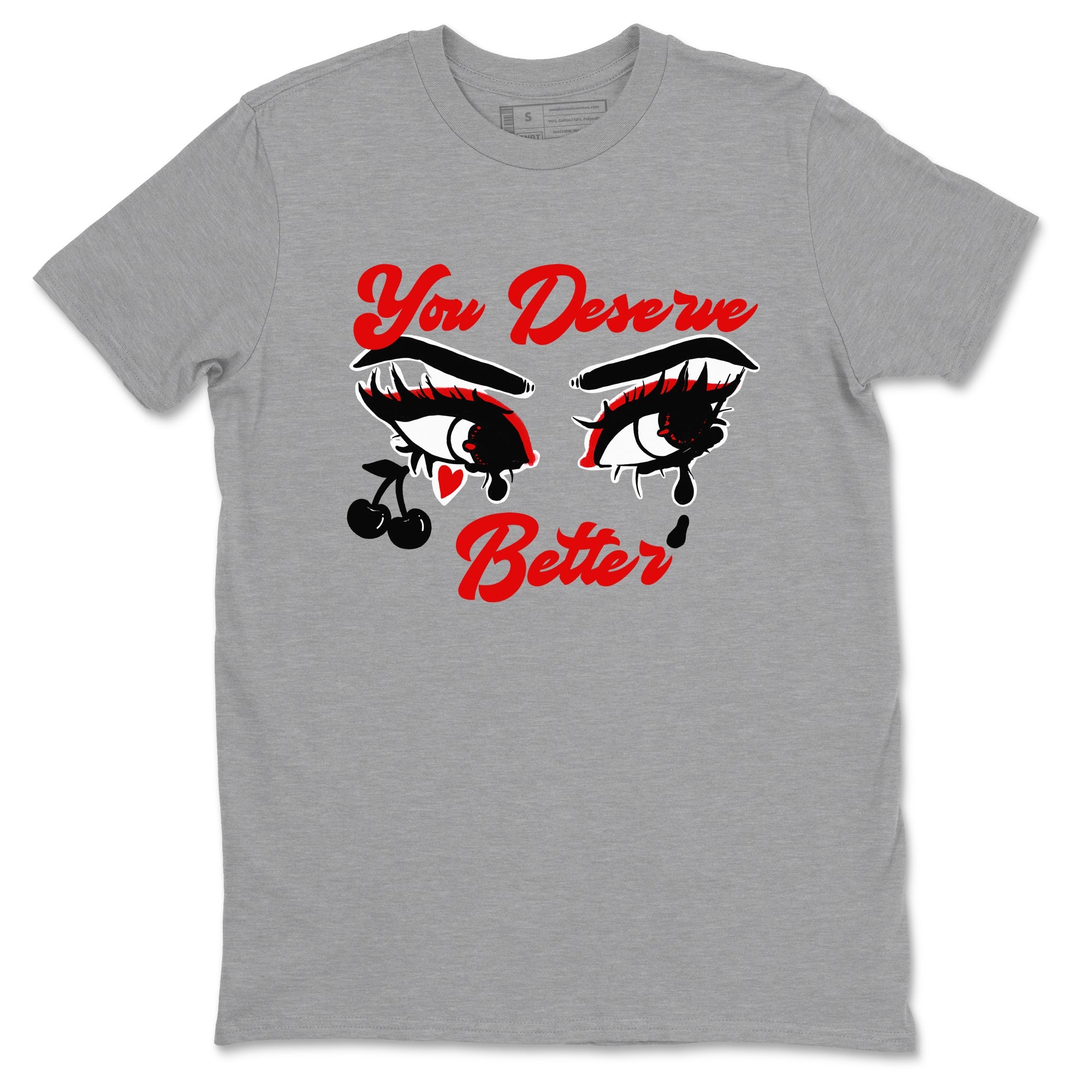 11s Bred Velvet shirts to match jordans You Deserve Better sneaker match tees Air Jordan 11 Retro Bred Velvet match shoes to clothes SNRT Sneaker Tees unisex cotton Heather Grey 2 shirts