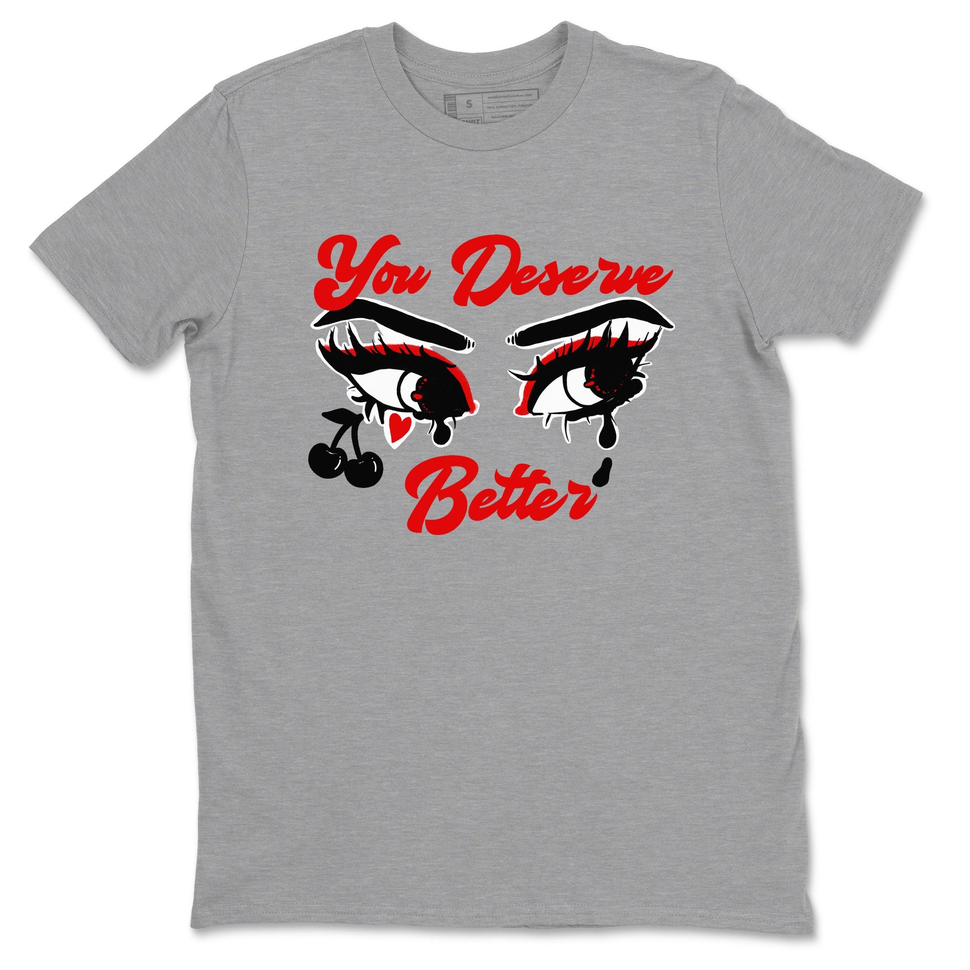 11s Bred Velvet shirts to match jordans You Deserve Better sneaker match tees Air Jordan 11 Retro Bred Velvet match shoes to clothes SNRT Sneaker Tees unisex cotton Heather Grey 2 shirts
