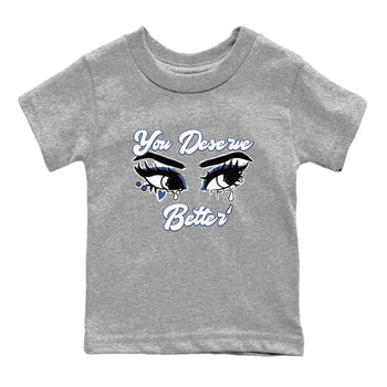 11s Diffused Blue shirts to match jordans You Deserve Better sneaker match tees Air Jordan 11 Diffused Blue SNRT Sneaker Tees streetwear brand Baby and Youth Heather Grey 2 cotton tee