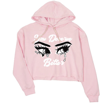11s Legend Pink shirt to match jordans You Deserve Better sneaker tees Air Jordan 11 Legend Pink SNRT Sneaker Release Tees Pink 2 crop length shirt