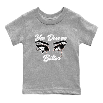 11s Legend Pink shirt to match jordans You Deserve Better sneaker tees Air Jordan 11 Legend Pink SNRT sneaker release tees baby toddler Heather Grey 2 cotton Shirt