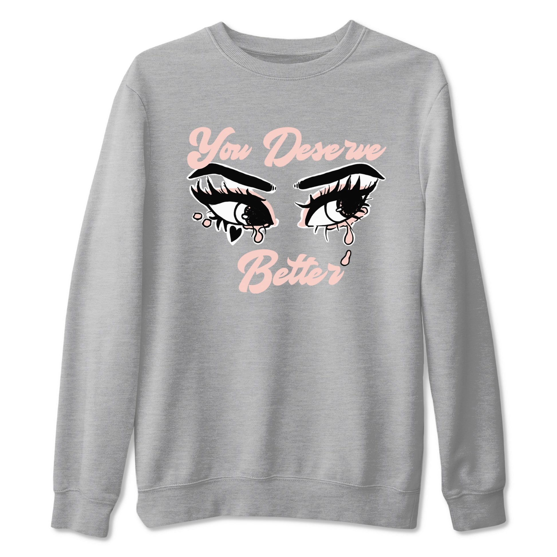 11s Legend Pink shirt to match jordans You Deserve Better sneaker tees Air Jordan 11 Legend Pink SNRT Sneaker Release Tees unisex cotton Heather Grey 2 crew neck shirt
