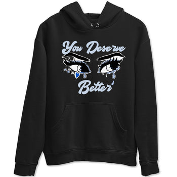 11s Low Space shirt to match jordans You Deserve Better sneaker tees Air Jordan 11 Black/Varsity Royal SNRT Sneaker Release Tees unisex cotton Black 2 crew neck shirt