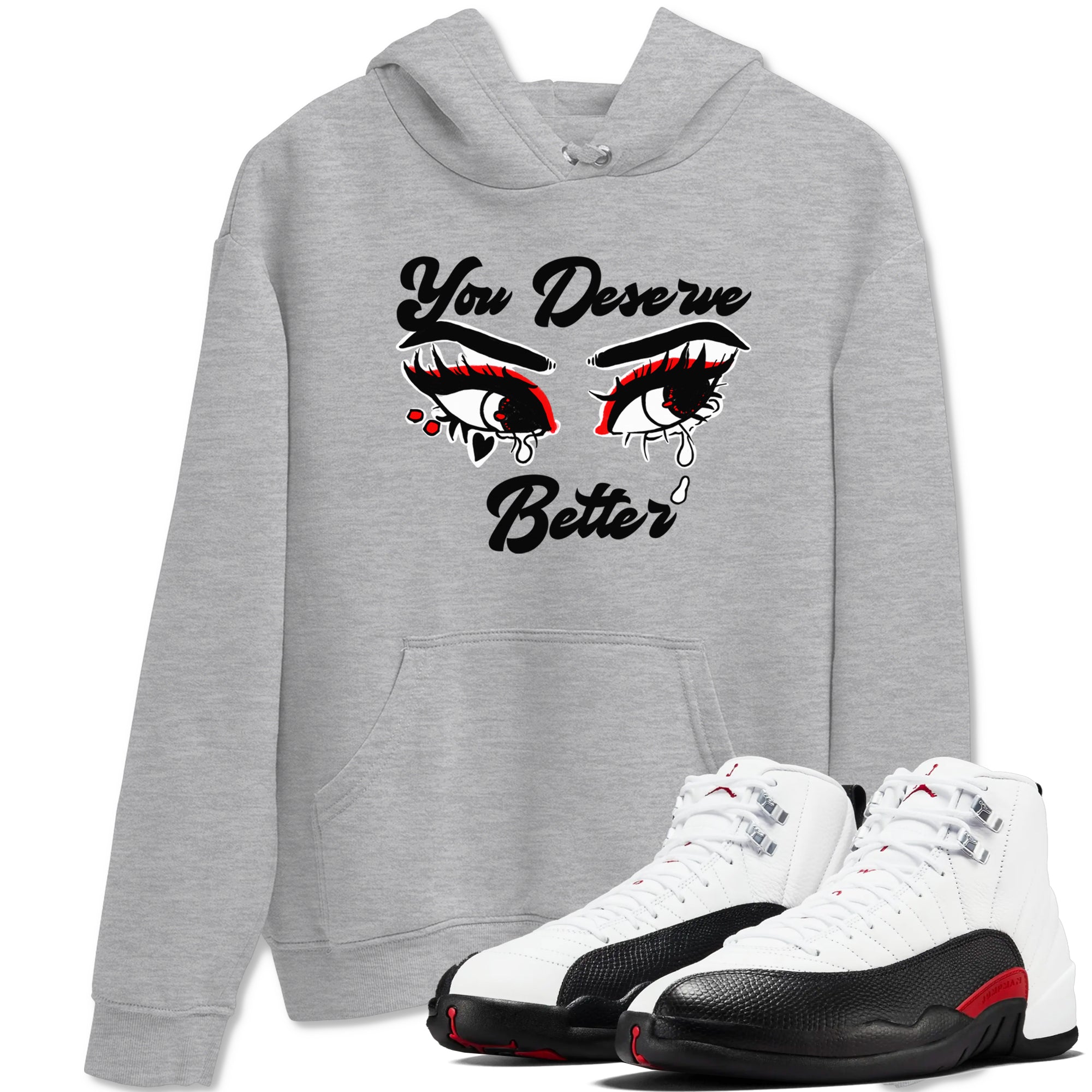 AJ12 Taxi Flip shirt to match jordans You Deserve Better sneaker tees Air Jordan 12 Taxi Flip SNRT Sneaker Release Tees unisex cotton Heather Grey 1 crew neck shirt