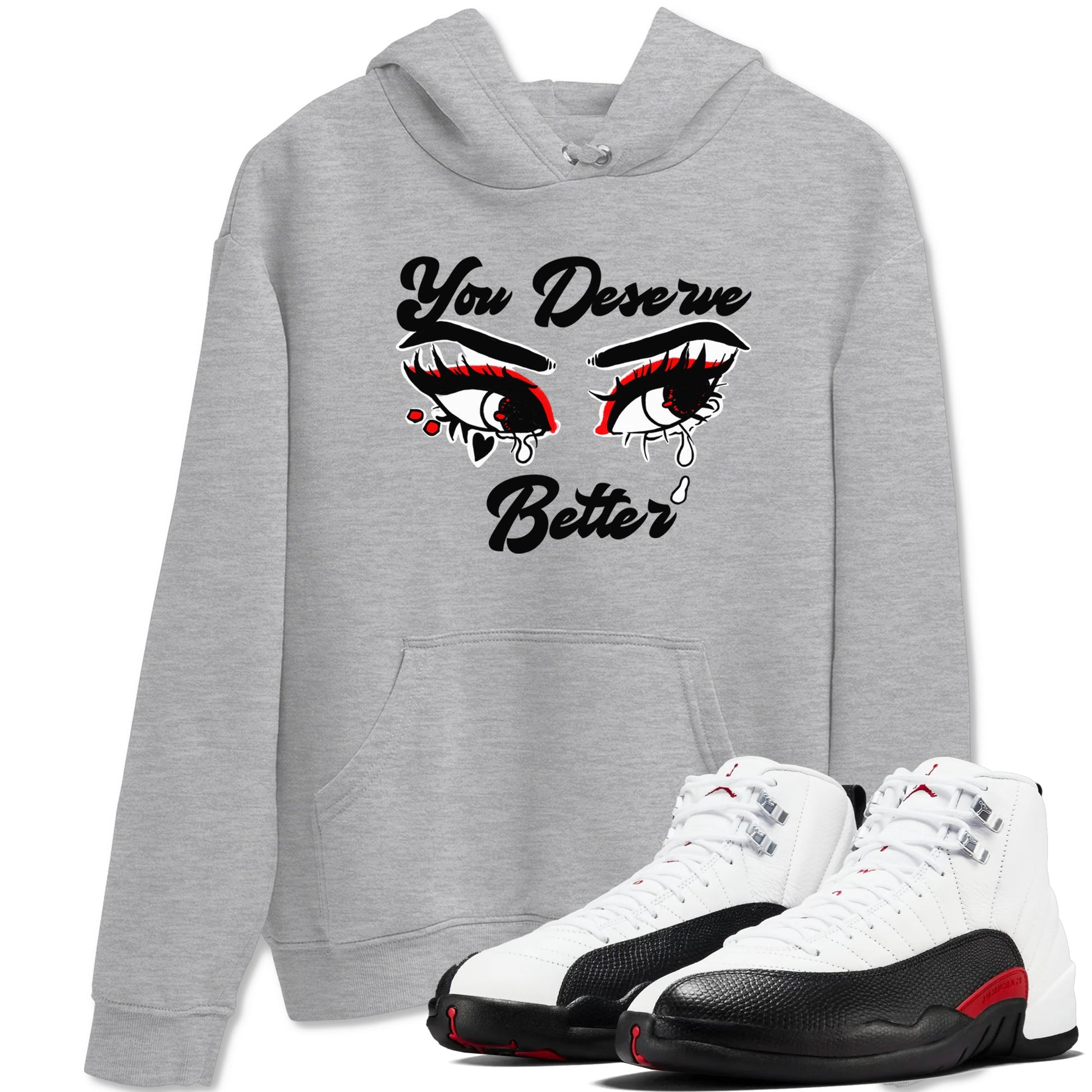 AJ12 Taxi Flip shirt to match jordans You Deserve Better sneaker tees Air Jordan 12 Taxi Flip SNRT Sneaker Release Tees unisex cotton Heather Grey 1 crew neck shirt