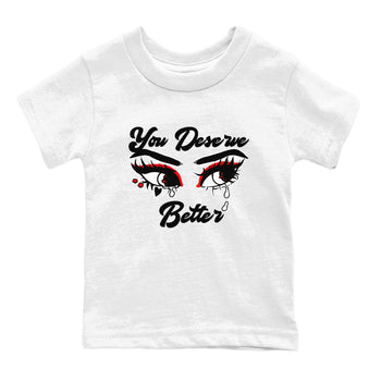 AJ12 Taxi Flip shirt to match jordans You Deserve Better sneaker tees Air Jordan 12 Taxi Flip SNRT sneaker release tees baby toddler White 2 cotton Shirt