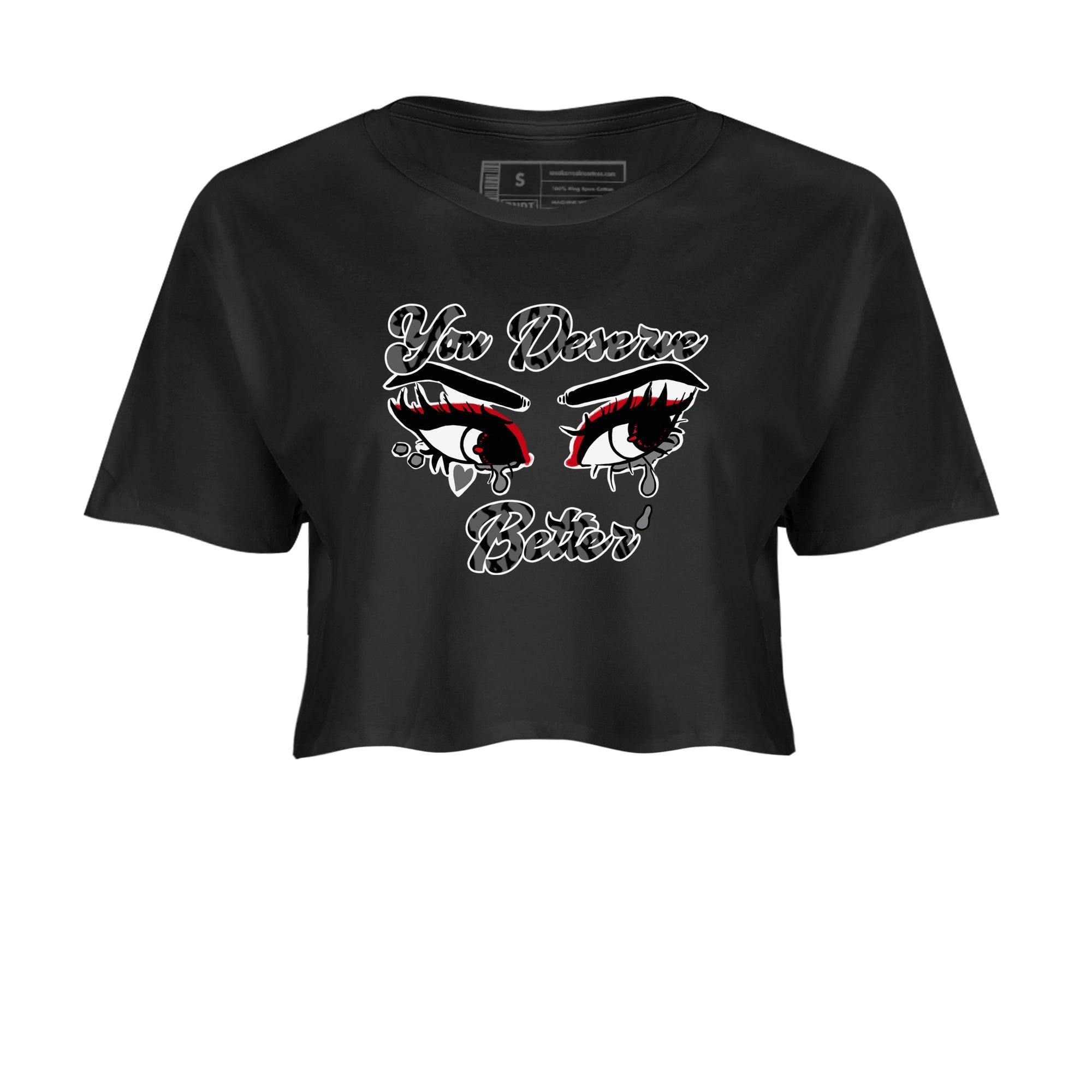 3s Cement Grey shirts to match jordans You Deserve Better sneaker match tees Air Jordan 3 Cement Grey SNRT Sneaker Release Tees unisex cotton Black 2 Crop Shirts