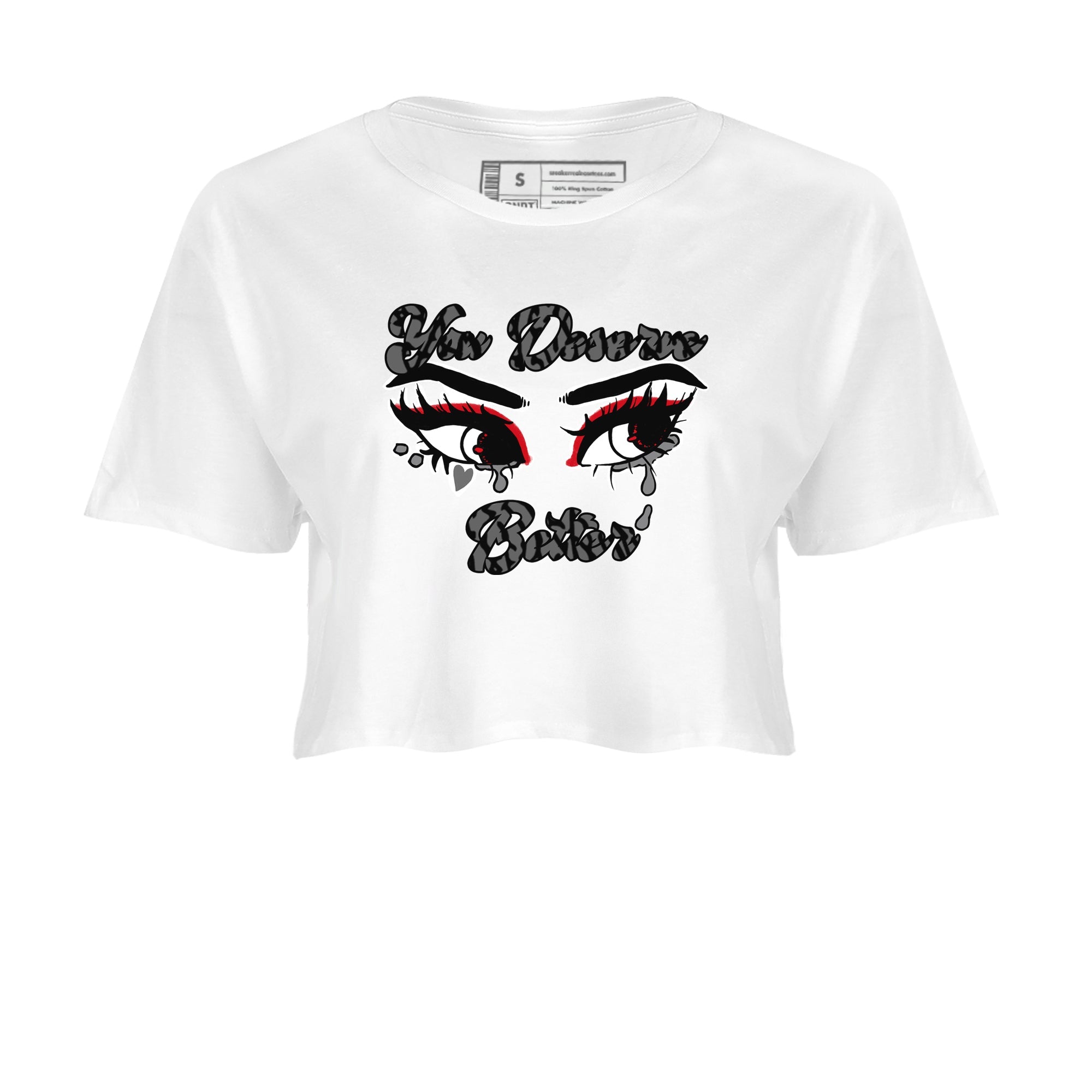 3s Cement Grey shirts to match jordans You Deserve Better sneaker match tees Air Jordan 3 Cement Grey SNRT Sneaker Release Tees unisex cotton White 2 Crop Shirts