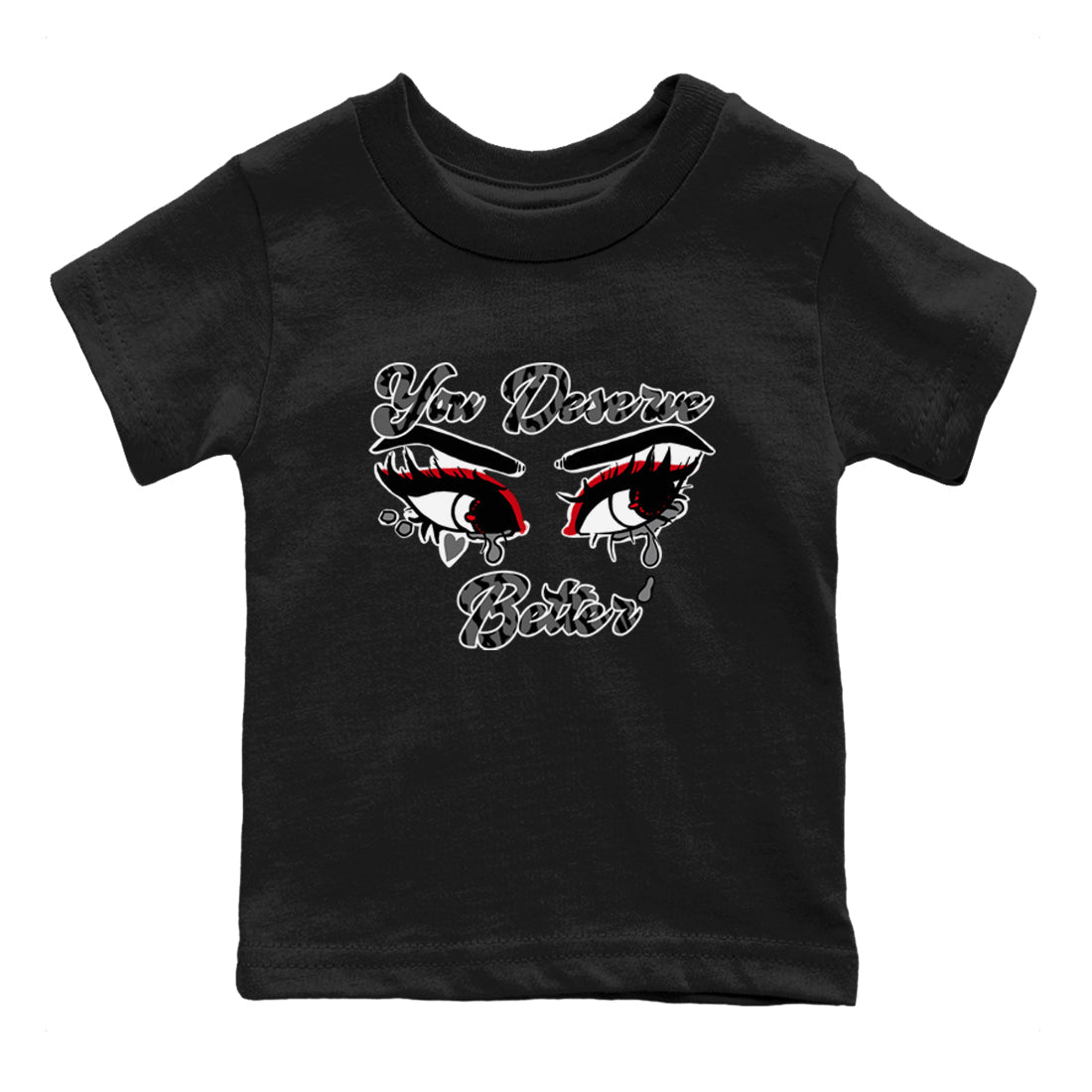 3s Cement Grey shirts to match jordans You Deserve Better sneaker match tees Air Jordan 3 Cement Grey SNRT Sneaker Release Tees Youth Baby Black 2 crew neck shirts
