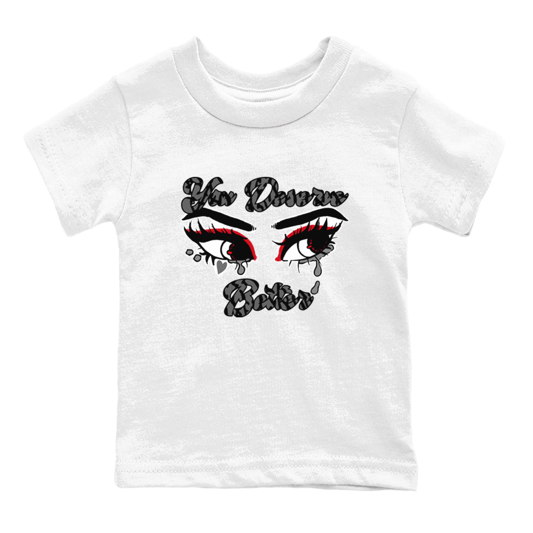3s Cement Grey shirts to match jordans You Deserve Better sneaker match tees Air Jordan 3 Cement Grey SNRT Sneaker Release Tees Youth Baby White 2 crew neck shirts