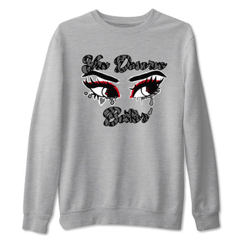 3s Cement Grey shirts to match jordans You Deserve Better sneaker match tees Air Jordan 3 Cement Grey SNRT Sneaker Release Tees unisex cotton Heather Grey 2 crew neck shirts