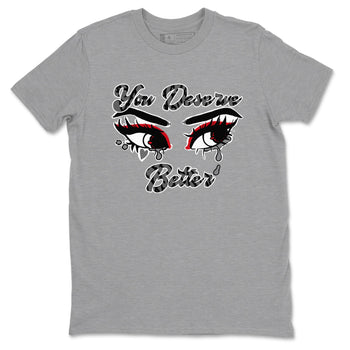3s Cement Grey shirts to match jordans You Deserve Better sneaker match tees Air Jordan 3 Cement Grey SNRT Sneaker Release Tees unisex cotton Heather Grey 2 crew neck shirts