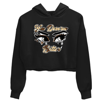 AJ3 Desert Camo shirts to match jordans You Deserve Better sneaker match tees Air Jordan 3 Desert Camo SNRT Sneaker Tees streetwear brand Black 2 crop tee