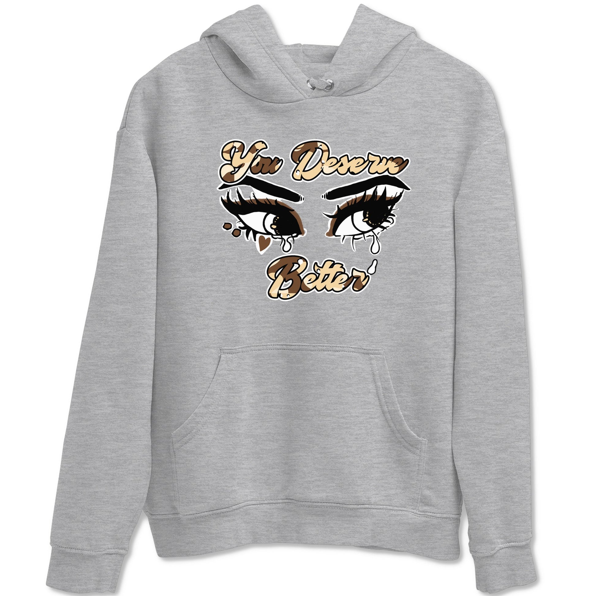 AJ3 Desert Camo shirts to match jordans You Deserve Better sneaker match tees Air Jordan 3 Desert Camo SNRT Sneaker Tees streetwear brand Heather Grey 2 unisex cotton tee
