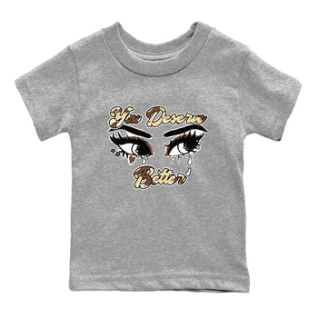 AJ3 Desert Camo shirts to match jordans You Deserve Better sneaker match tees Air Jordan 3 Desert Camo SNRT Sneaker Tees streetwear brand Baby and Youth Heather Grey 2 cotton tee