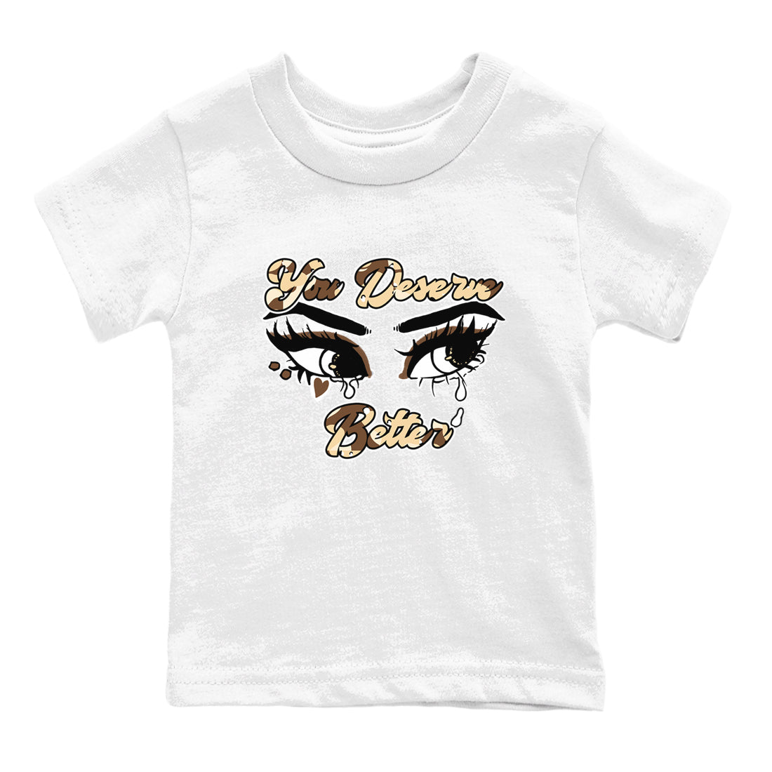 AJ3 Desert Camo shirts to match jordans You Deserve Better sneaker match tees Air Jordan 3 Desert Camo SNRT Sneaker Tees streetwear brand Baby and Youth White 2 cotton tee