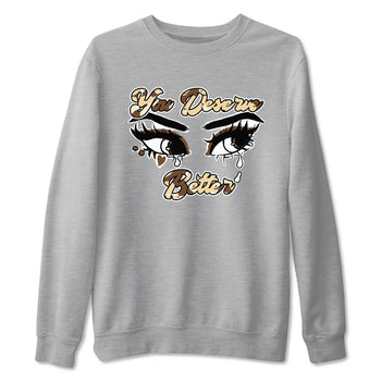 AJ3 Desert Camo shirts to match jordans You Deserve Better sneaker match tees Air Jordan 3 Desert Camo SNRT Sneaker Tees streetwear brand Heather Grey 2 unisex cotton tee