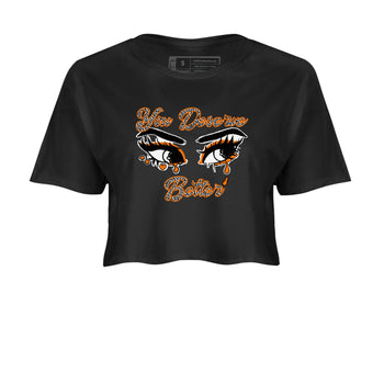 3s Georgia Peach shirt to match jordans You Deserve Better sneaker tees Air Jordan 3 Georgia Peach SNRT Sneaker Release Tees Black 2 crop length shirt