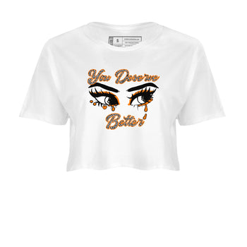 3s Georgia Peach shirt to match jordans You Deserve Better sneaker tees Air Jordan 3 Georgia Peach SNRT Sneaker Release Tees White 2 crop length shirt