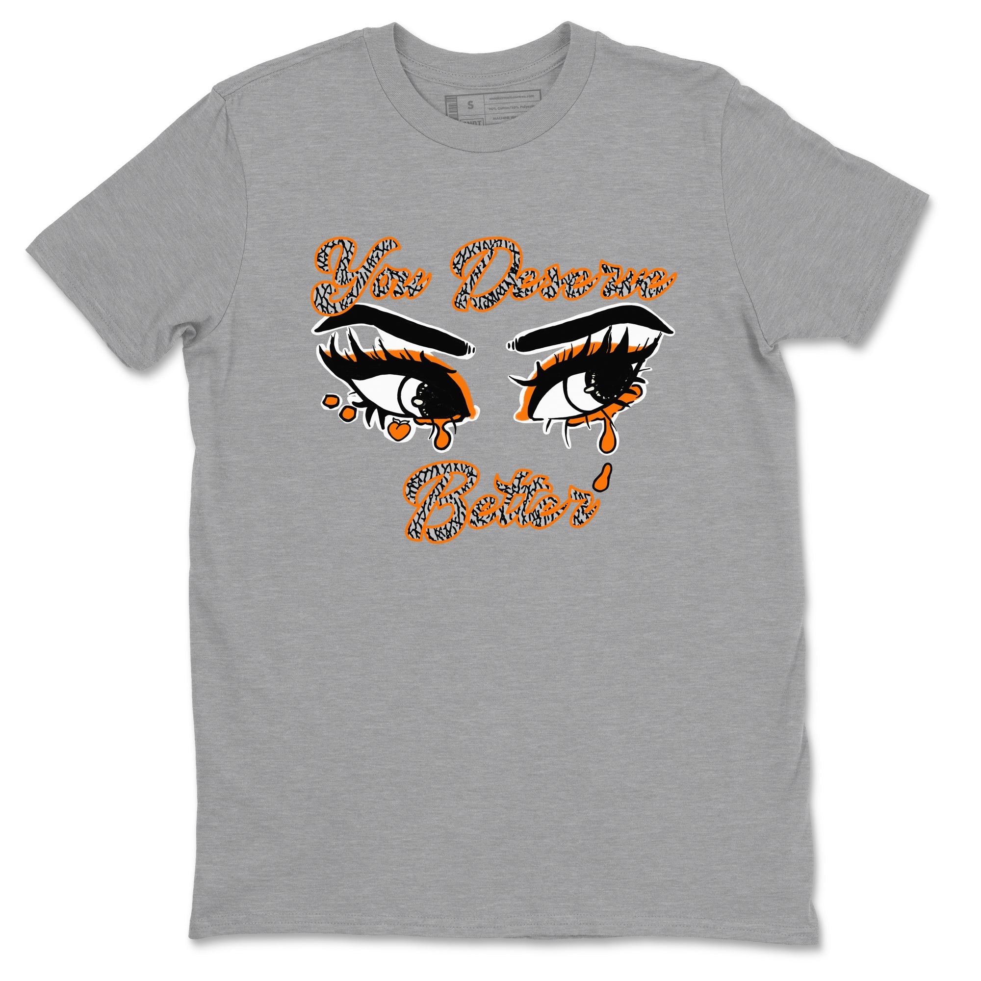 3s Georgia Peach shirt to match jordans You Deserve Better sneaker tees Air Jordan 3 Georgia Peach SNRT Sneaker Release Tees unisex cotton Heather Grey 2 crew neck shirt