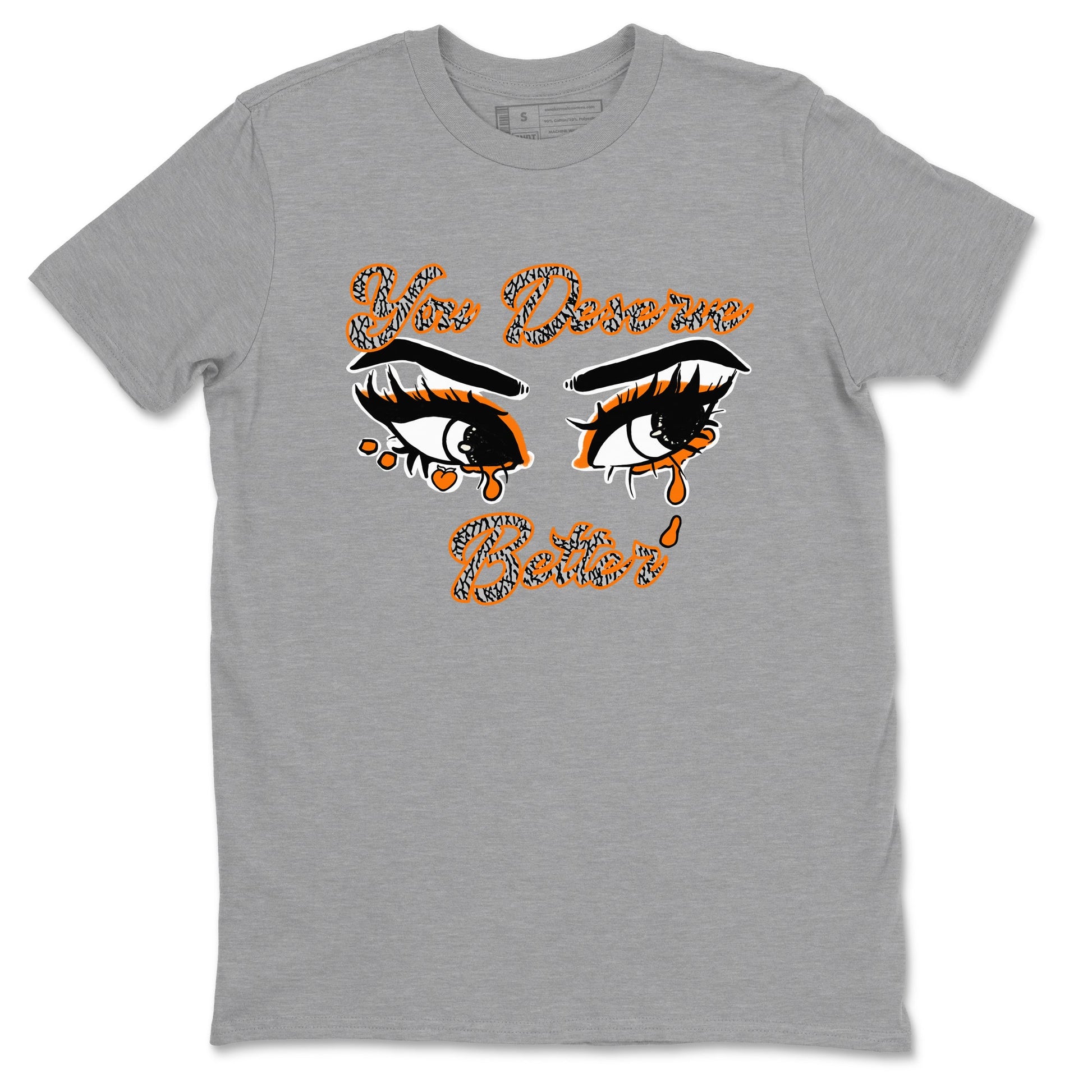 3s Georgia Peach shirt to match jordans You Deserve Better sneaker tees Air Jordan 3 Georgia Peach SNRT Sneaker Release Tees unisex cotton Heather Grey 2 crew neck shirt