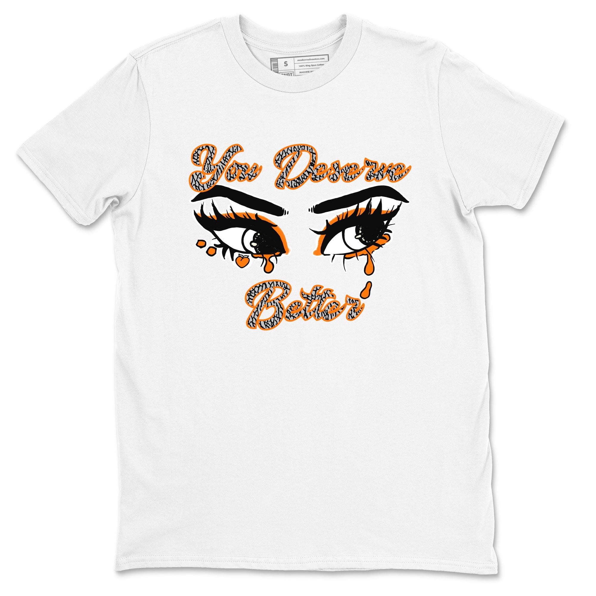 3s Georgia Peach shirt to match jordans You Deserve Better sneaker tees Air Jordan 3 Georgia Peach SNRT Sneaker Release Tees unisex cotton White 2 crew neck shirt