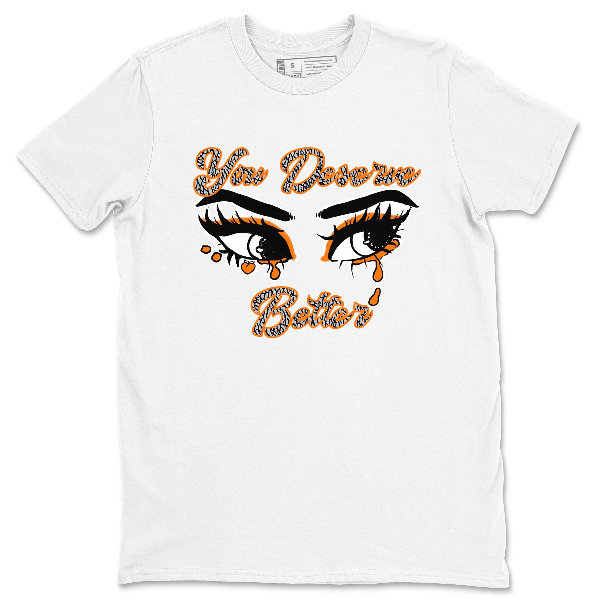 3s Georgia Peach shirt to match jordans You Deserve Better sneaker tees Air Jordan 3 Georgia Peach SNRT Sneaker Release Tees unisex cotton White 2 crew neck shirt