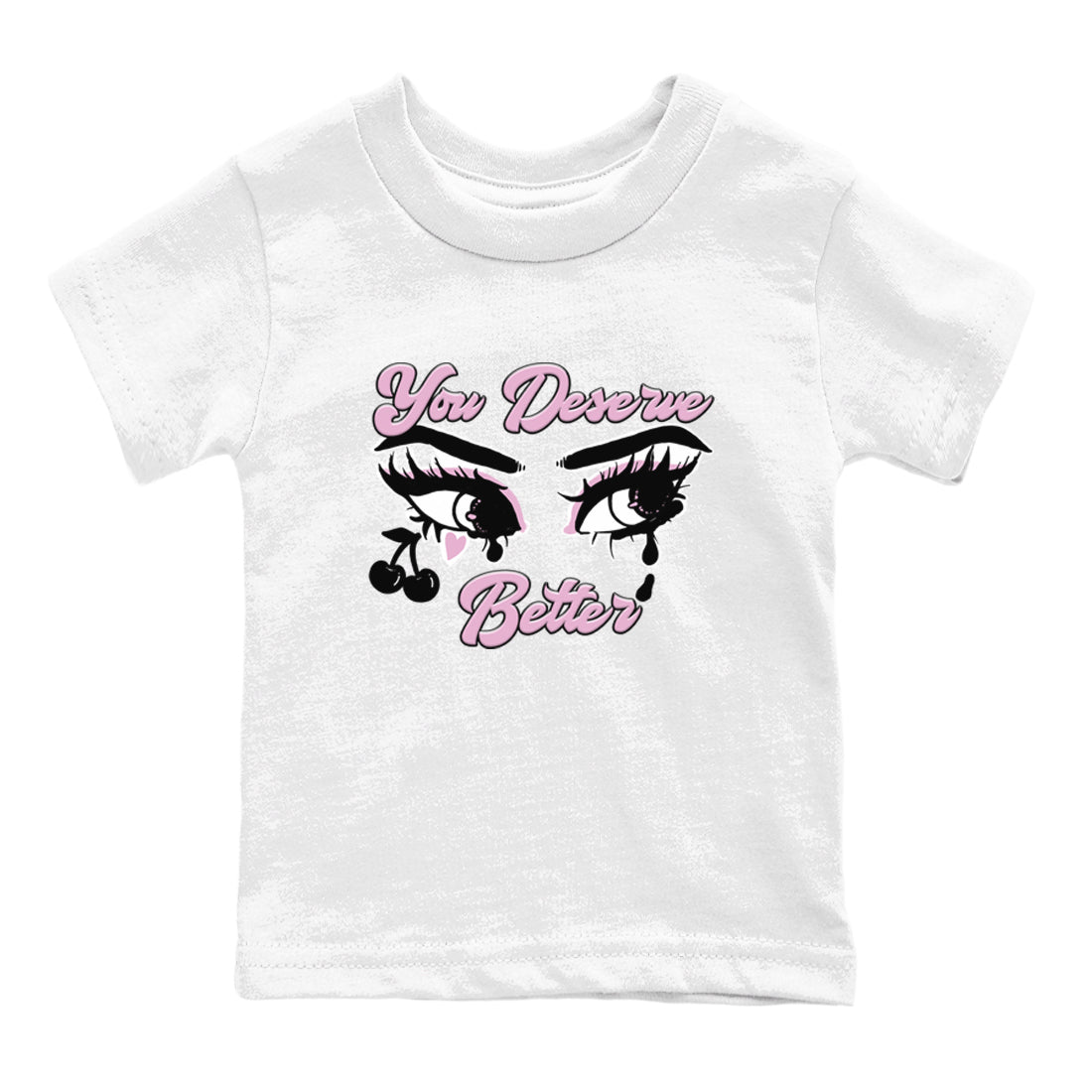 4s Retro Orchid shirts to match jordans You Deserve Better sneaker match tees Air Jordan 4 WMNS Orchid match shoes to clothes SNRT Sneaker Tees Youth Baby White 2 tee