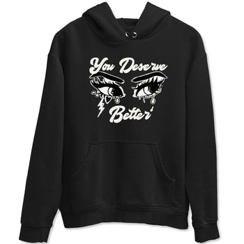 AJ5 Sail shirt to match jordans You Deserve Better sneaker tees Air Jordan 5 Sail SNRT Sneaker Release Tees unisex cotton Black 2 crew neck shirt