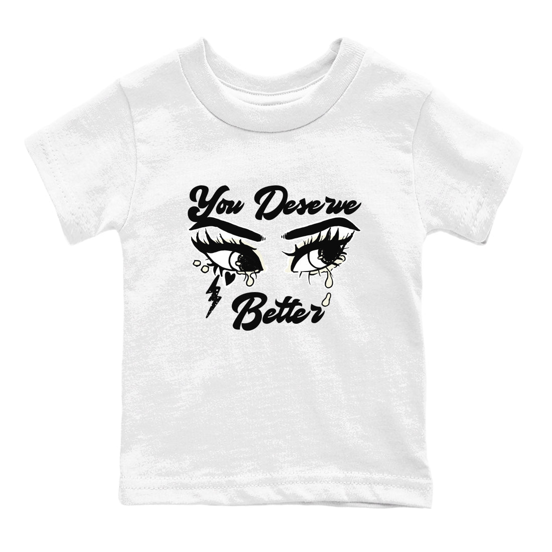 AJ5 Sail shirt to match jordans You Deserve Better sneaker tees Air Jordan 5 Sail SNRT sneaker release tees baby toddler White 2 cotton Shirt