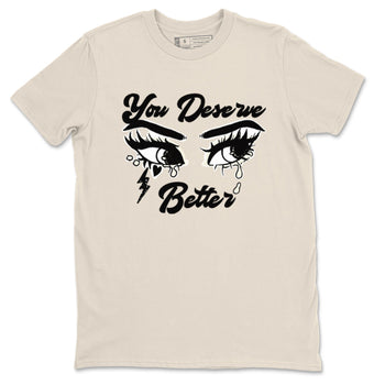 AJ5 Sail shirt to match jordans You Deserve Better sneaker tees Air Jordan 5 Sail SNRT Sneaker Release Tees unisex cotton Natural 2 crew neck shirt