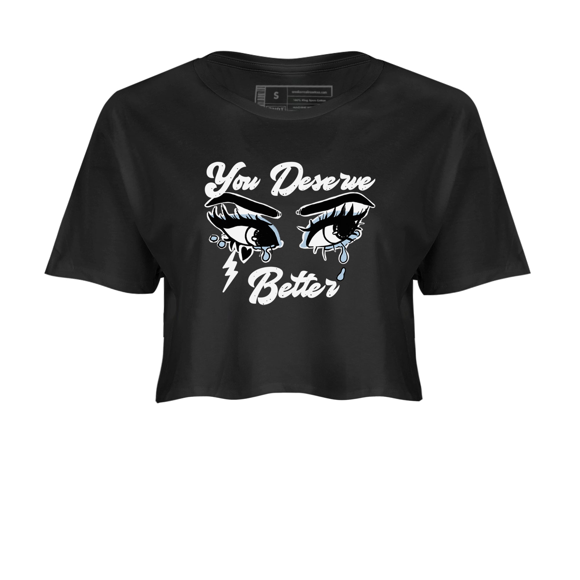 6s White Black shirt to match jordans You Deserve Better sneaker tees Air Jordan 6 White Black SNRT Sneaker Release Tees Black 2 crop length shirt