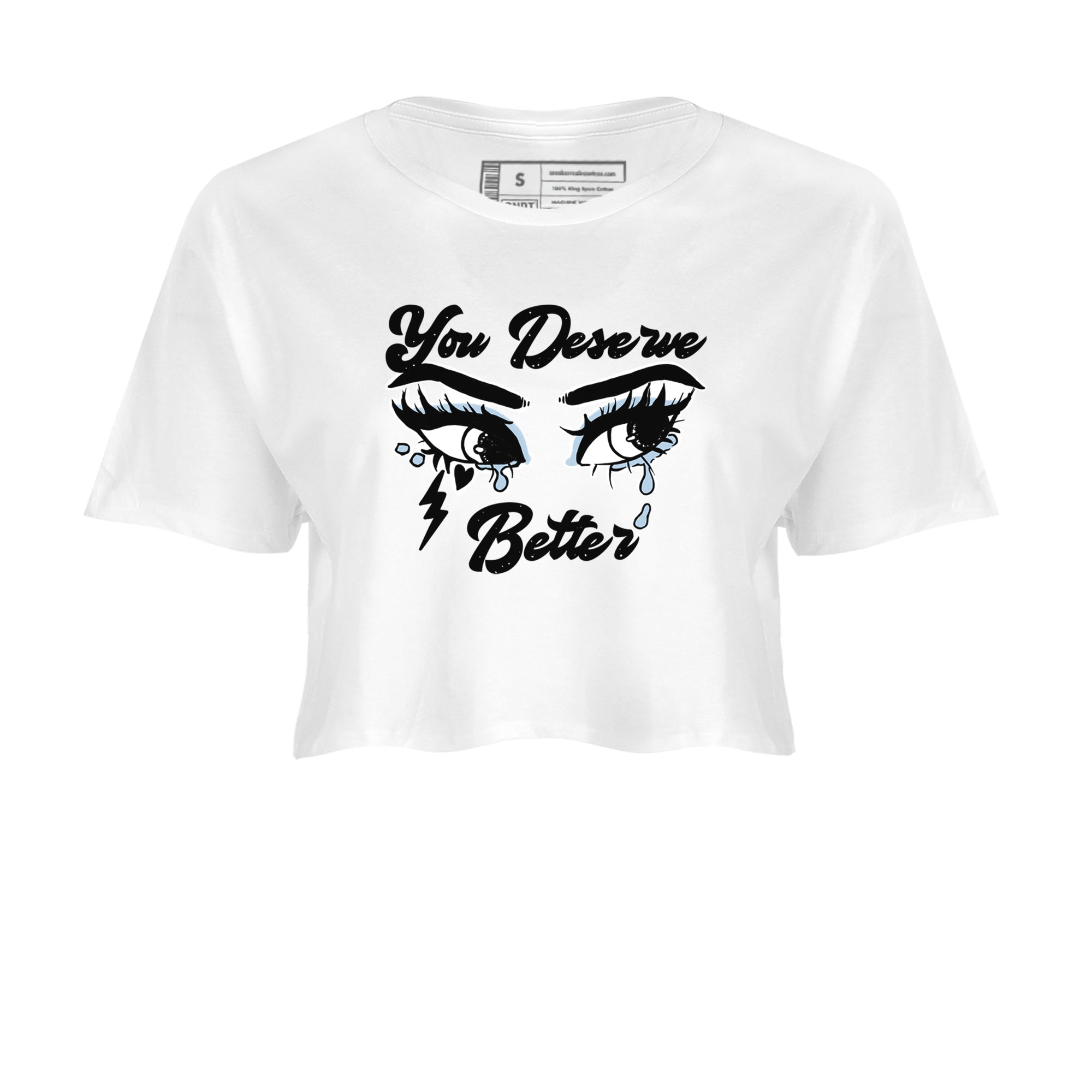 6s White Black shirt to match jordans You Deserve Better sneaker tees Air Jordan 6 White Black SNRT Sneaker Release Tees White 2 crop length shirt