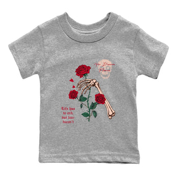 3s Valentines Day shirts to match jordans You Deserve Flowers best t shirts to wear with jordans Air Jordan 3 Valentines Day match shoes to clothes SNRT Sneaker Tees Youth Baby Heather Grey 2 tee