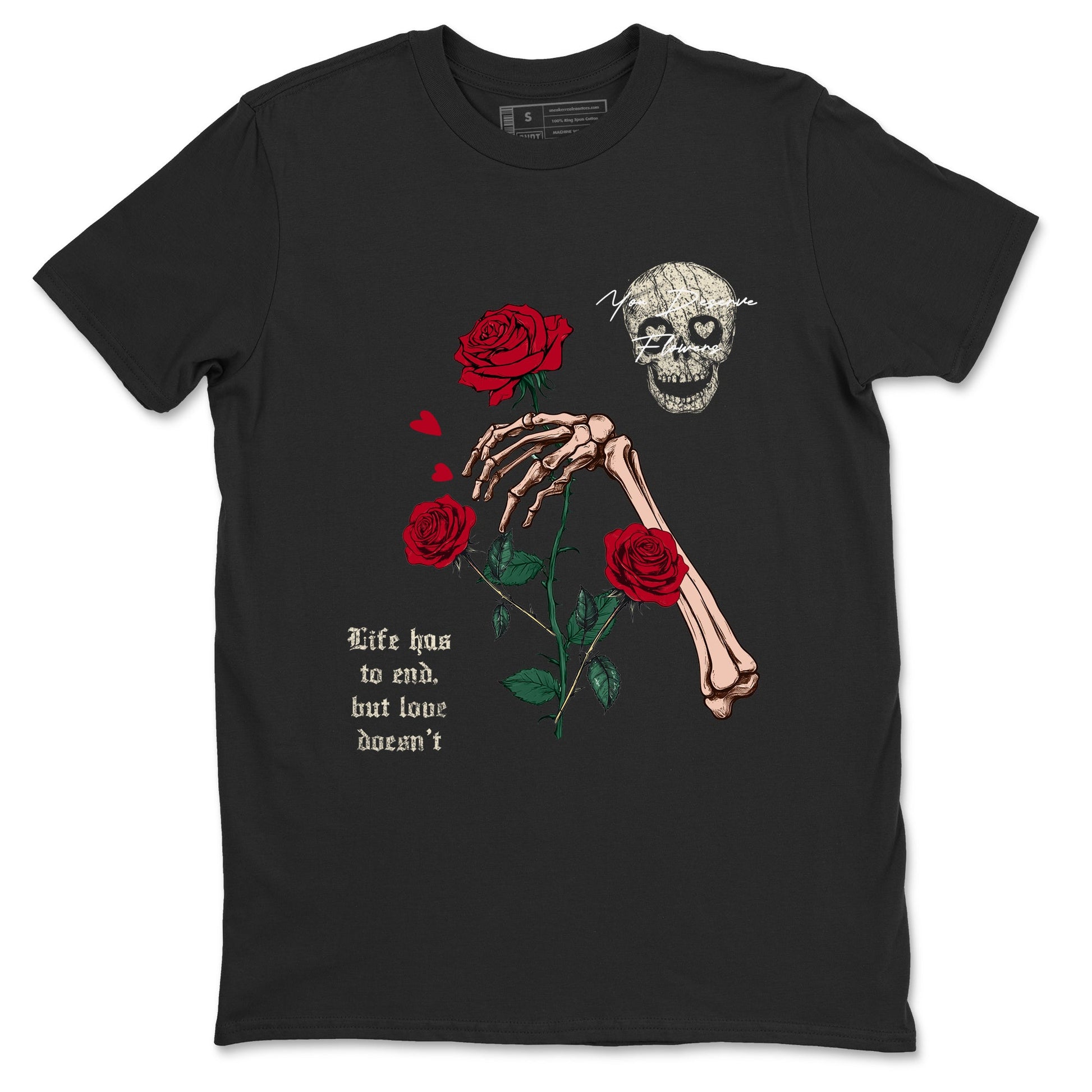 3s Valentines Day shirts to match jordans You Deserve Flowers best t shirts to wear with jordans Air Jordan 3 Valentines Day match shoes to clothes SNRT Sneaker Tees unisex cotton Black 2 shirts