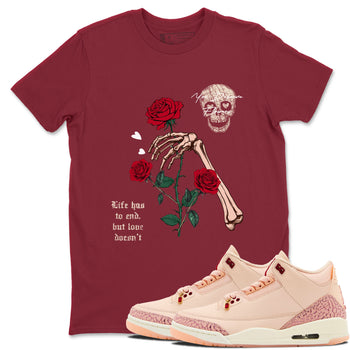 3s Valentines Day shirts to match jordans You Deserve Flowers best t shirts to wear with jordans Air Jordan 3 Valentines Day match shoes to clothes SNRT Sneaker Tees unisex cotton Cardinal 1 shirts