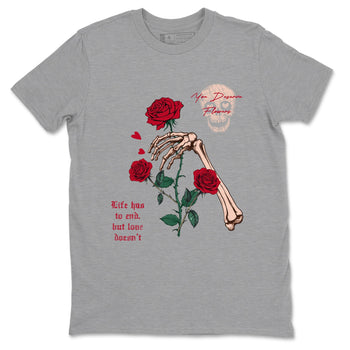 3s Valentines Day shirts to match jordans You Deserve Flowers best t shirts to wear with jordans Air Jordan 3 Valentines Day match shoes to clothes SNRT Sneaker Tees unisex cotton Heather Grey 2 shirts