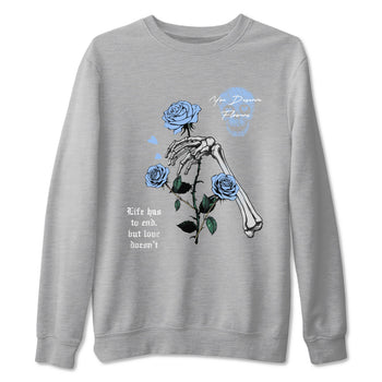 4s Forget Me Not shirts to match jordans You Deserve Flowers sneaker match tees Air Jordan 4 Retro Forget Me Not match shoes to clothes SNRT Sneaker Tees unisex cotton Heather Grey 2 shirts
