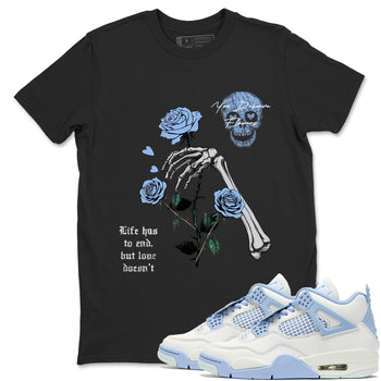 4s Forget Me Not shirts to match jordans You Deserve Flowers sneaker match tees Air Jordan 4 Retro Forget Me Not match shoes to clothes SNRT Sneaker Tees unisex cotton Black 1 shirts