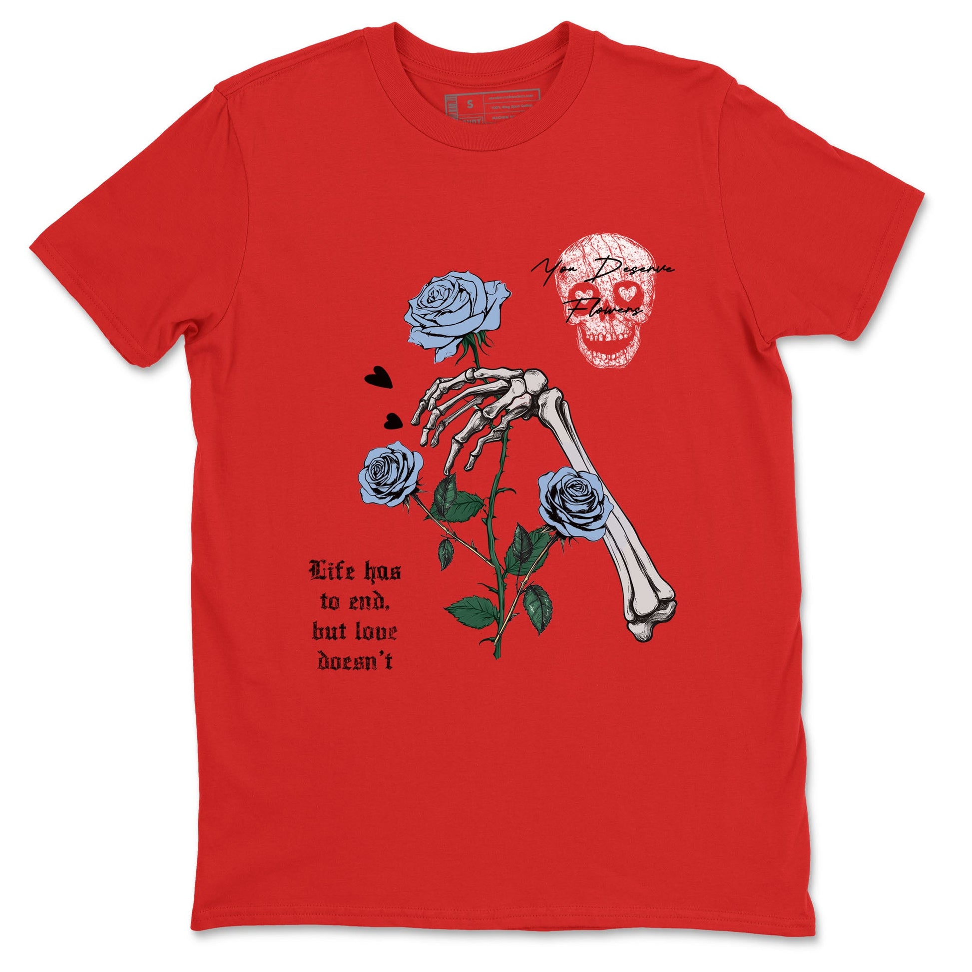 5s Black Metallic Reimagined shirts to match jordans You Deserve Flowers best t shirts to wear with jordans AJ5 Retro OG Reimagined match shoes to clothes SNRT Sneaker Tees unisex cotton Red 2 shirts