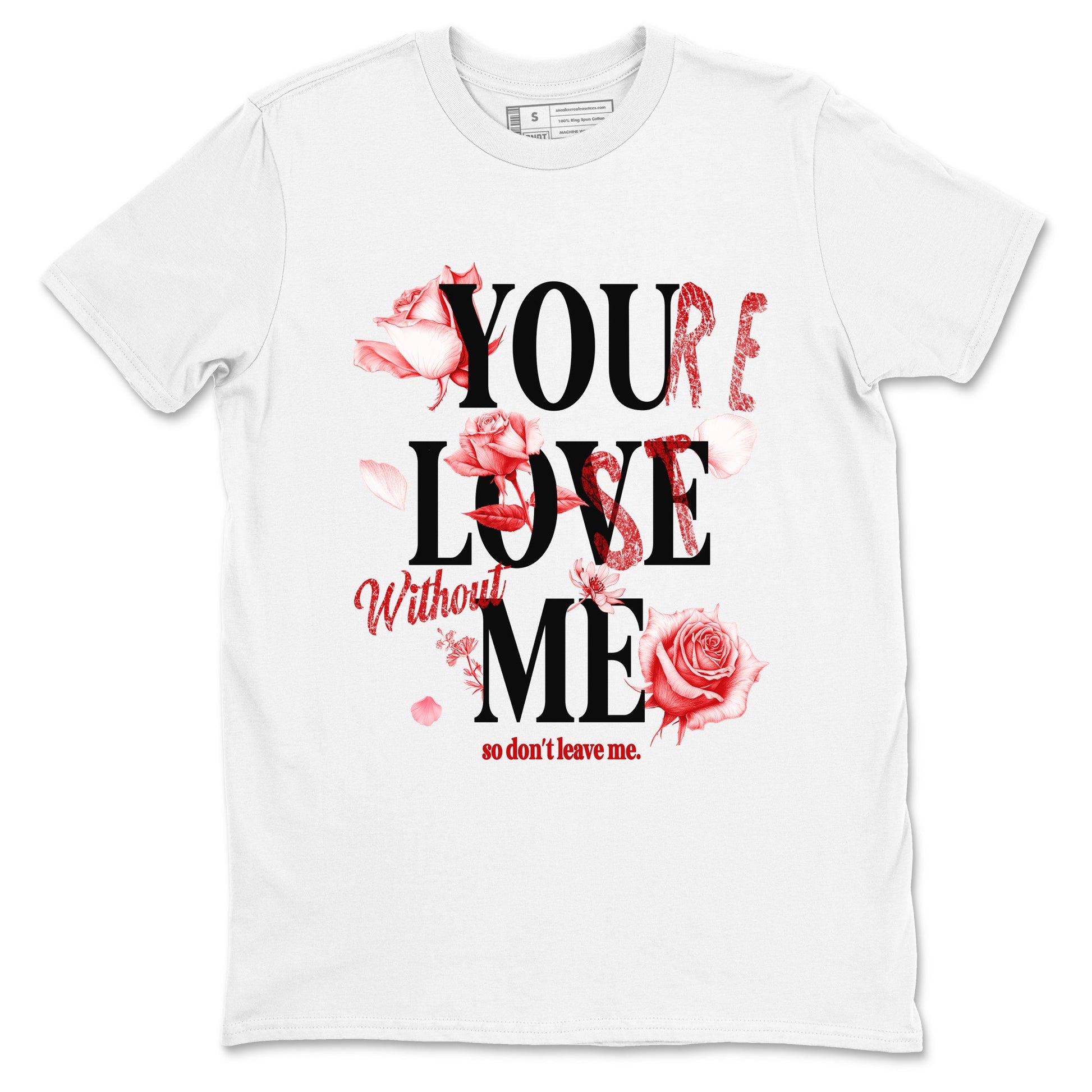 You Love Me sneaker match t-shirt styled to complete your fit with the Air Force 1 University Red sneakers, shown in White 2.