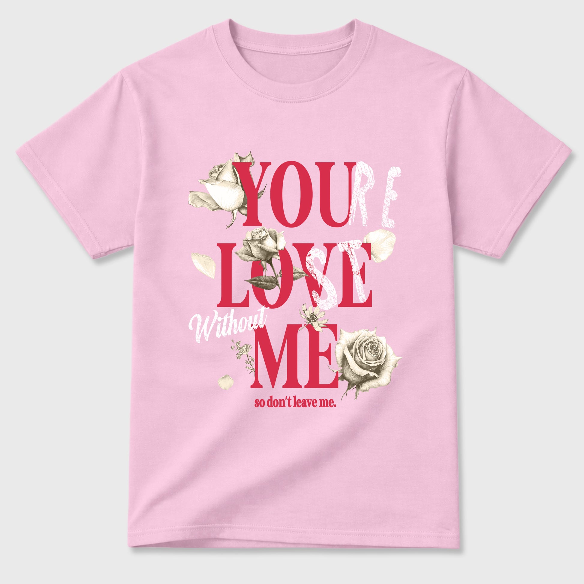You Love Me Graphic T-Shirt sneaker match tee designed for the Air Jordan 1 Travis Scott Tropical Pink, featuring coordinated color options for a perfect streetwear match. Pink 2 shirt.