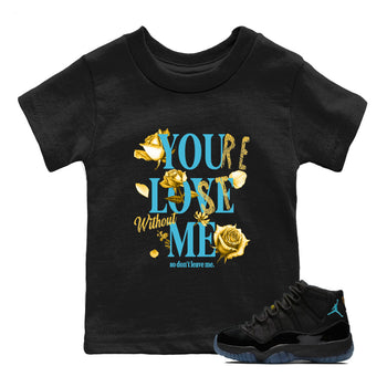 Sneaker match tees – Sneaker Tees To Match Air Jordan 11 Gamma Shoes – You Love Me Kids T-Shirt Black 1