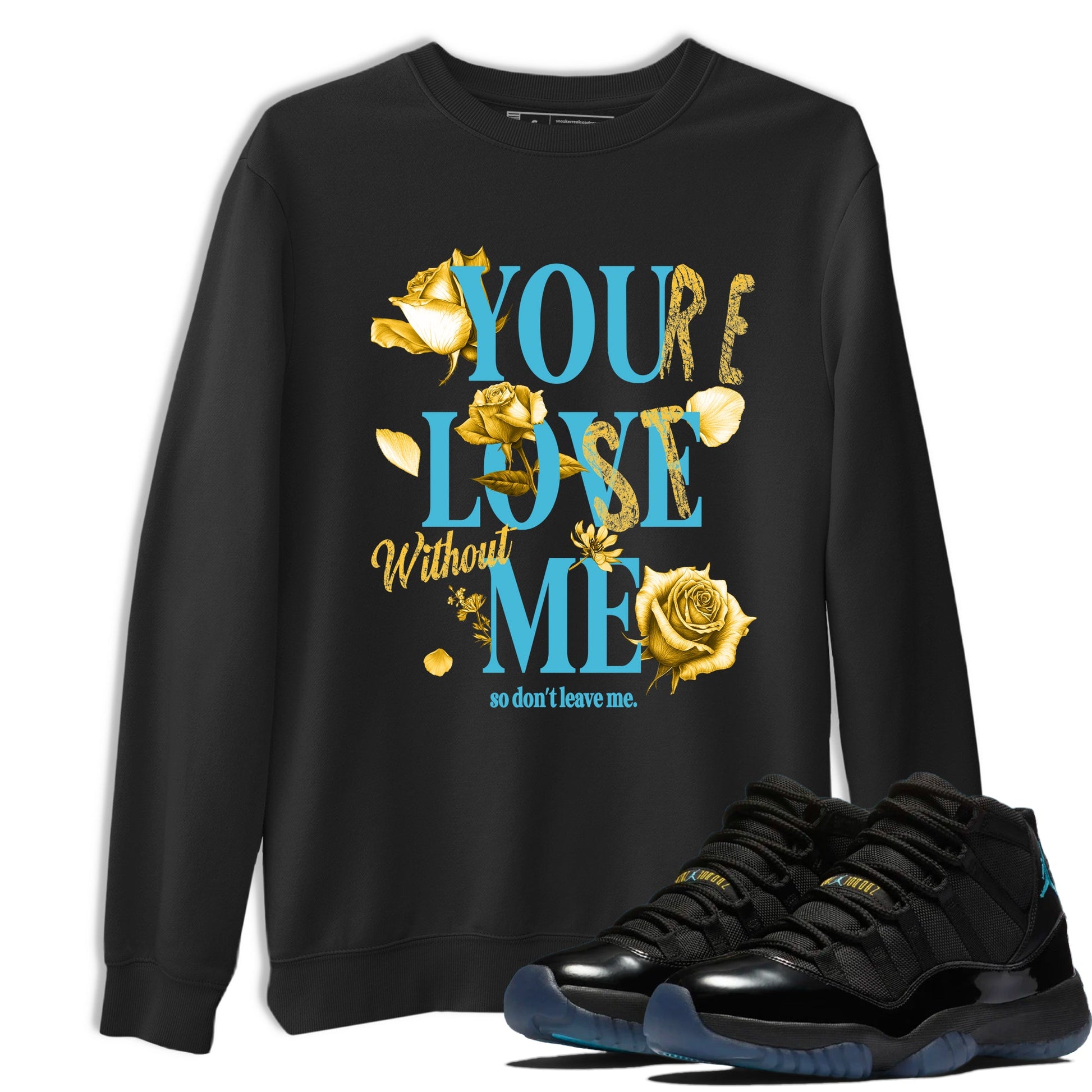 Sneaker match tees – Sneaker Tees To Match Air Jordan 11 Gamma Shoes – You Love Me Tee Black 1