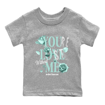You Love Me baby and kids t-shirt crafted for little sneakerheads to shine with the Air Jordan 11 Igloo sneakers, displayed in Heather Grey 2.