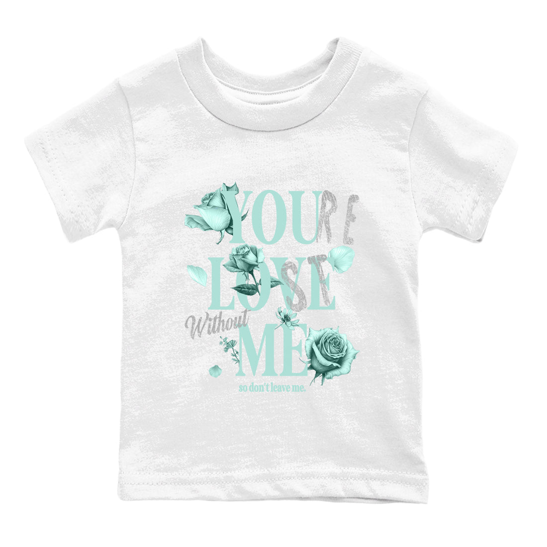 You Love Me baby and kids t-shirt crafted for little sneakerheads to shine with the Air Jordan 11 Igloo sneakers, displayed in White 2.