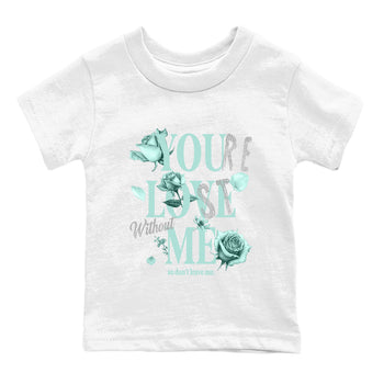 You Love Me baby and kids t-shirt crafted for little sneakerheads to shine with the Air Jordan 11 Igloo sneakers, displayed in White 2.